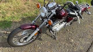 Riding a V Star 250  getting older bikes get smaller gypsyminstrels8744 motorcycle yamaha [upl. by Kimber]