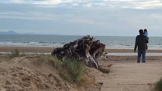 Ramp to the Newborough beach Anglesey uk wales anglesey newboroughtravel [upl. by Trabue]