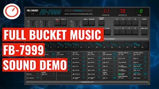 Full Bucket Music FB7999 Sound Demo Free Plugin Korg DW60008000 Synthesizer Emulation [upl. by Kimberley]