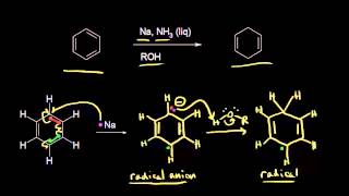 Birch reduction I  Aromatic Compounds  Organic chemistry  Khan Academy [upl. by Nottap234]