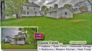 3 Bedroom Home For Sale  17 Weeks ST Houlton ME MOOERS REALTY Video [upl. by Fitzger145]