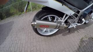 HONDA VFR750F RC36 1990 GPR SLIPON EXHAUST SOUND [upl. by Cooperstein]