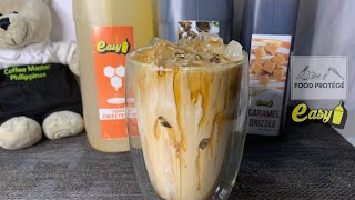 EASY BRAND  Coffee  Iced Caramel Macchiato  NEW EASY BRAND CARAMEL DRIZZLE The super EASY WAY [upl. by Lybis811]