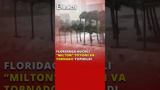 Floridaga kuchli “Milton” toʻfoni va tornado yopirildi news [upl. by Atiuqel775]