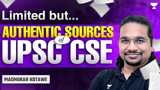 Authentic Sources of UPSC CSE Exam  Complete Study Material for Exam  By Madhukar Kotawe [upl. by Annaegroeg480]