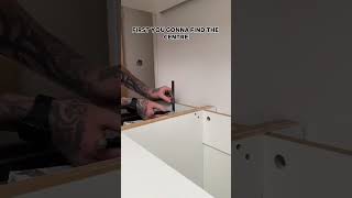 Forget the L brackets Try this adjustable spaces  made for the job diy installationmadeeasy [upl. by Arrat]