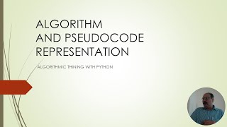 Algorithms and Pseudocodes  Lecture 1 Module 2 [upl. by Gerda]