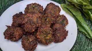 crispy pakora recipe rai shak pakora recipe pakora recipe [upl. by Wende195]