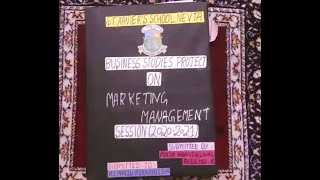 Class 12 Business Studies Project On Marketing Management on Wallet [upl. by Leeban]