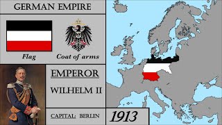 German Empire 18711918 History Every Year EUROPE ONLY [upl. by Laurinda860]