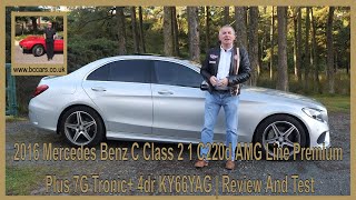 2016 Mercedes Benz C Class 2 1 C220d AMG Line Premium Plus 7G Tronic 4dr KY66YAG  Review And Test [upl. by Sexton]