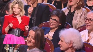 🎭Rachida Dati taquinée aux Molières 2024 Caroline Vigneaux évoque les difficultés du théâtre public [upl. by Aramaj]