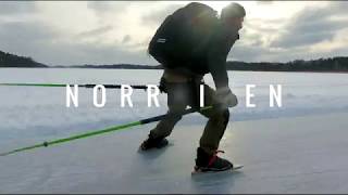 4k Nordic ice skating on lake in Norrviken Stockholm  Sweden [upl. by Eloccin881]