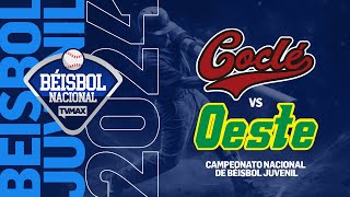 COCLÉ VS PMA OESTE  BEISBOL JUVENIL  BÉISBOL JUVENIL DE PANAMÁ 2024  FullBeis  ENVIVO [upl. by Brinkema]