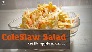 Ready in 5 minutes  the Best Coleslaw Salad Ive ever made  So fresh and crunchy cabbage salad [upl. by Nylahs]