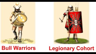 Rome Total War 1vs1 Bull Warriors vs Legionary Cohort [upl. by Leidba986]