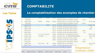 Tuto  COMPTABILITE  Comptabilisation des acomptes de chantier [upl. by Aldercy]