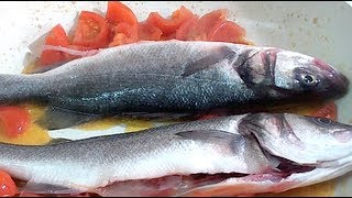 How to make Pizzaiola Sea Bass Recipe [upl. by Ahsratal]