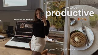 HOW TO BE MORE PRODUCTIVE building a routine amp the secret to success [upl. by Eillit]