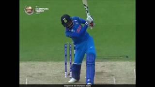 Hardik Pandya vs Pakistan CT Final  2017  Hardik pandya 3 sixes vs pakistan  pandya 76 runs [upl. by Ellehcin]