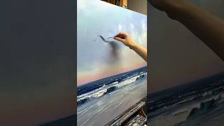 Ocean Bliss  Palette knife painting seascape [upl. by Redd]