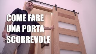 COME FARE UNA PORTA IN LEGNO  Con vetri  Lavorazione del legno  Falegnameria [upl. by Gnilhsa]