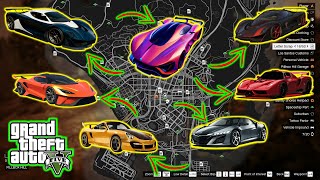 GTA 5  All New Story Mode Rare Cars Locations 2024 XBOXPCPS4PS5 [upl. by Aika]