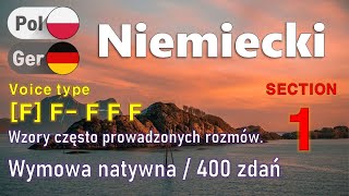 Niemiecki  Type F F F F F 01  Wzory często prowadzonych rozmów  Nauka podczas snu400 zdań [upl. by Pren]