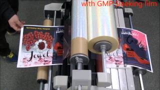 GMP HOW TO DO LAMINATING amp SLEEKING JOB WITH GMP ROLL LAMINATOR EXCELAM650FUSERwmv1wmv [upl. by Cran490]