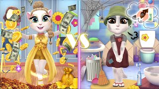 My talking Angela 2  Rich Angela VS Poor Angela  cosplay [upl. by Cence]