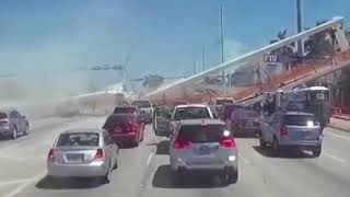 FIU BRIDGE COLLAPSE IN SLOW MOTION [upl. by Air]