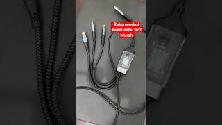 Rekomendasi kabel data 3in1 fast charging kabeldata fastcharging elektronik teknologi [upl. by Nnylirej]