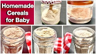 Homemade Cereals for baby  instant food recipes for 6 months Baby  68 months baby food recipes [upl. by Bart591]