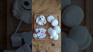 Filling platter with white marshmellow🍥🍡 ASMR notalking asmr newvideo shortsviral relaxing fyp [upl. by Sil]