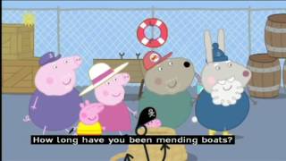 Peppa Pig Series 3  Grampy Rabbits Boatyard with subtitles [upl. by Elysia]