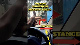 TURNING IN NARROW STREET narrowroad turning automobile shortsvideo [upl. by Lladnarc]