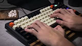 Ultimate Modded Keyboard Sound Test GMK87  Thoccy Typing ASMR [upl. by Sitoiganap]