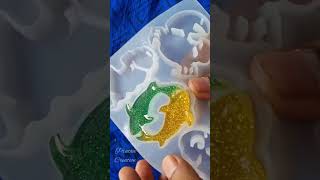 Resin art keychain making Meenam zodiac sign [upl. by Nohsed473]