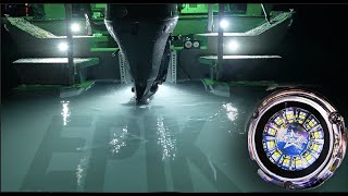 Most INSANE Underwater boat lights EPIK Transom LED lights Plashlights [upl. by Abbie]