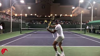 Nadal Intense Training Indian Wells 2019 Tennis  Court Level View [upl. by Mag]