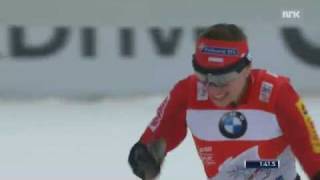 Justyna Kowalczyk wins the sprint easily  Tour de Ski 3rd Stage [upl. by Sethrida552]