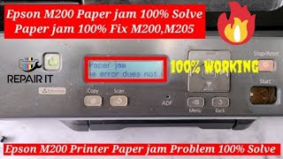 Epson M200 paper jam problem  Epson M200 error paper jam [upl. by Comyns]