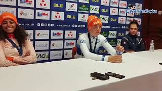 Cyclocross  Championnats dEurope  Pontchâteau 2023  Fem van Empel  “I am proud ” [upl. by Woodford]