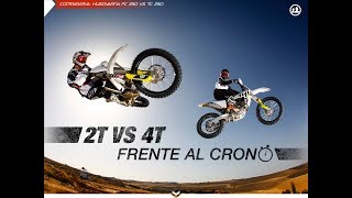 Husqvarna FCTC 250 2T vs 4T frente al crono [upl. by Joung926]