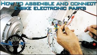 How To Assemble And Connect EBIKE Electronic Parts and components [upl. by Oicirbaf]