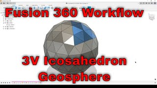 Fusion 360  3V frequency GeosphereGeodome Workflow [upl. by Natika377]