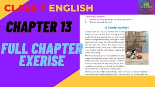 Class 7 English Chapter 13 Exerise  A Terrifying Night  2080 [upl. by Aklim]