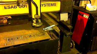 ESAB CNC Plasma Cutting Machine Fitted with Hypertherm MAX 100 Plasma Unit [upl. by Attelrahc]