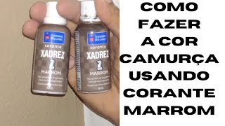 como fazer a cor camurça com o corante marrom [upl. by Baptista689]