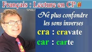 Lecture rapide CP en français des syllabes inverses  car  cra  40 [upl. by Divadnhoj]